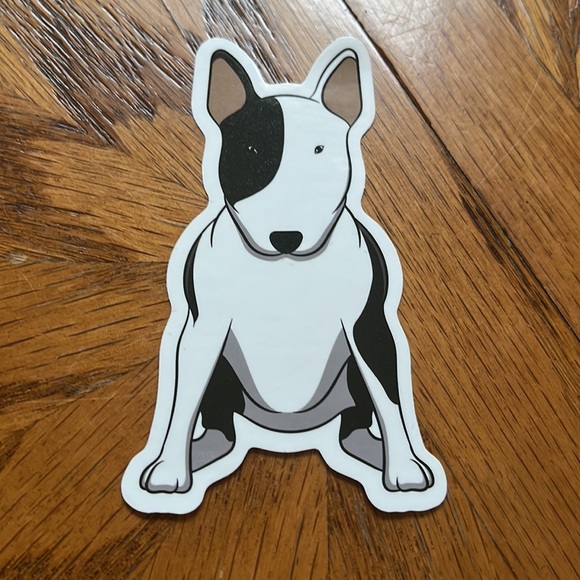 Bull Terrier Dog Sticker 3.3” x 2” - Picture 4 of 4